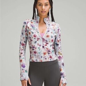 Lululemon cropped Define jacket, floral, size 12